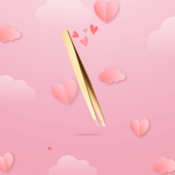 Pince à épiler doré