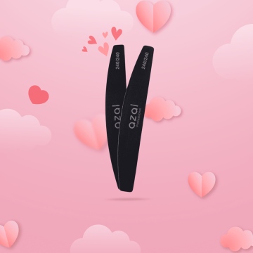 Lot de 2 limes à ongles Noir