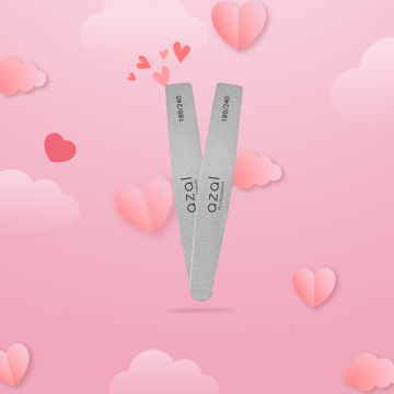 Lot de 2 limes à ongles Gris