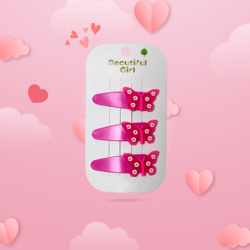 Lot de 3 barrettes avec un...