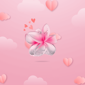 Pince à cheveux fleur