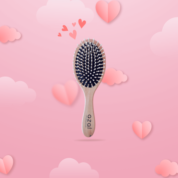 Brosse en bois ovale