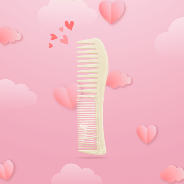 Peigne plat à double tête...