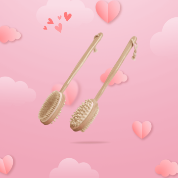 Brosse de douche en bois...