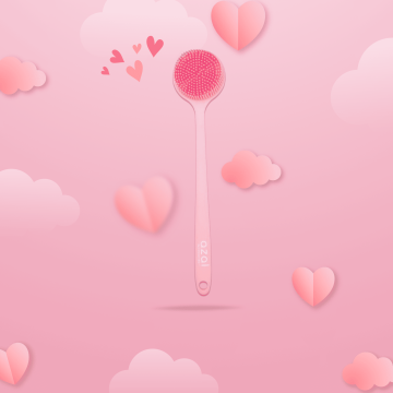 Brosse de douche en silicone