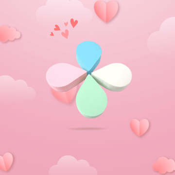 Un lot de 4 éponges maquillage