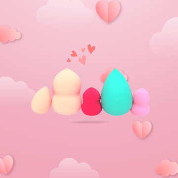 Lot de 5 éponges maquillage