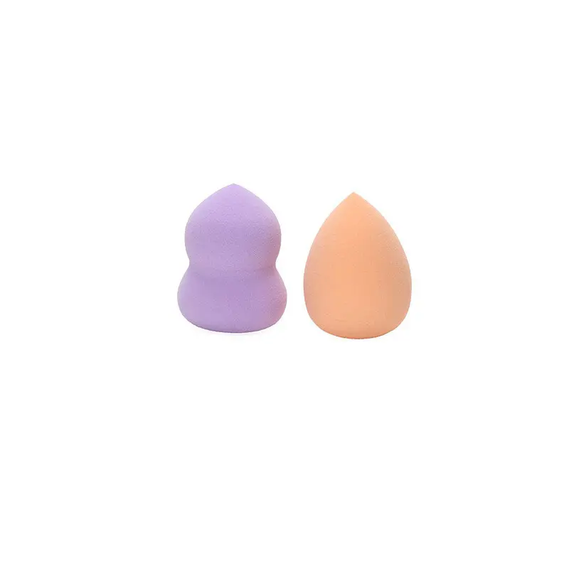 Lot de 2 éponges maquillage forme calebasse et goutte 