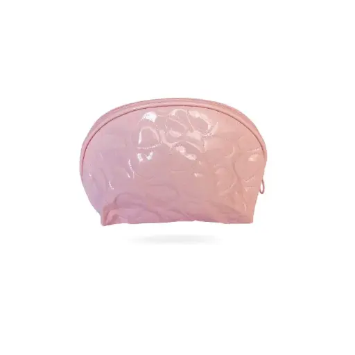 [MUW3-3] Trousse de maquillage Demi-ronde en simili cuir 